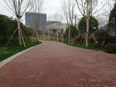 貴陽綠道景觀生態透水膠粘水案例